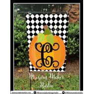 /MemoryMakerStudio Fall Garden Flag, PVC Lawn & Garden Flag, Fall Garden Flag, Initial Garden Flag, Fall Yard Flag, Initial Yard Decoration, Welcome Flag