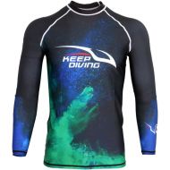 menolana Breathable Men Wetsuit Top for Surfing Scuba Diving Kayak Swim