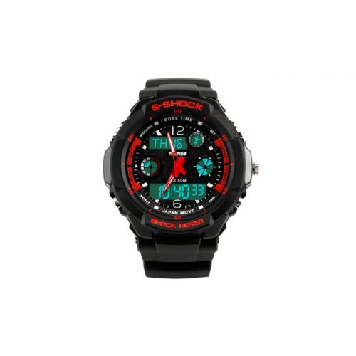  Mens LED Digital Waterproof Rubber Date Alarm Sports Army Wristwatch