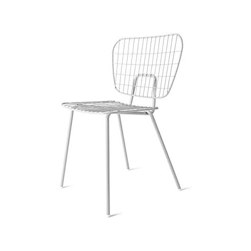  Menu WM String Dining Chair, weiss BxHxT 53x80x50cm fuer Innen- und Aussenbereich geeignet