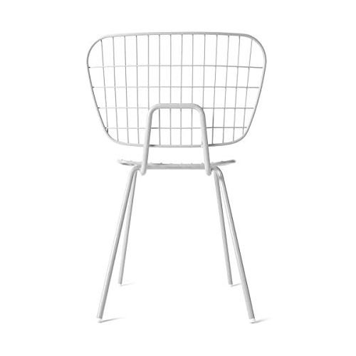  Menu WM String Dining Chair, weiss BxHxT 53x80x50cm fuer Innen- und Aussenbereich geeignet