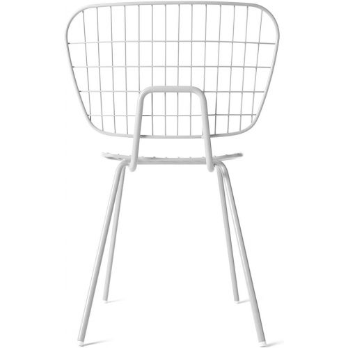  Menu WM String Dining Chair, weiss BxHxT 53x80x50cm fuer Innen- und Aussenbereich geeignet