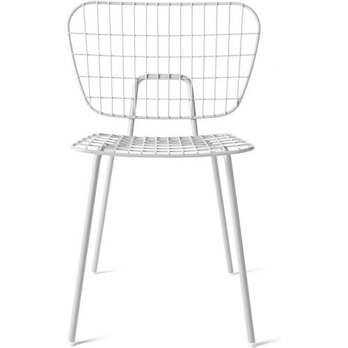  Menu WM String Dining Chair, weiss BxHxT 53x80x50cm fuer Innen- und Aussenbereich geeignet