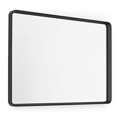  Menu Norm Wandspiegel rechteckig, schwarz BxH 70x50cm