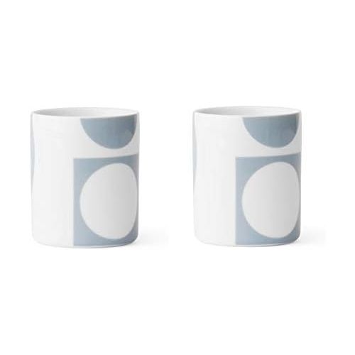 Menu Verner Panton Set of 2Cups Mugs Porcelain Grey Design 4552139