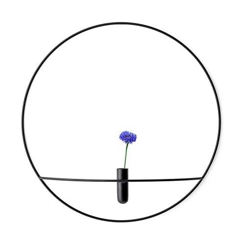  Menu POV Circle Vase Large Black Steel 44