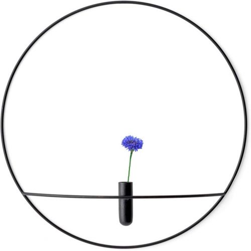  Menu POV Circle Vase Large Black Steel 44