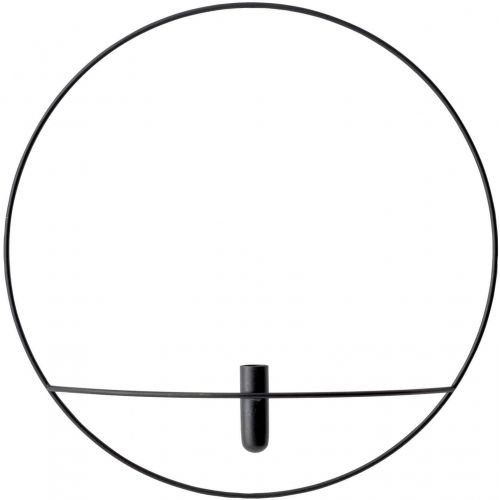  Menu POV Circle Vase Large Black Steel 44