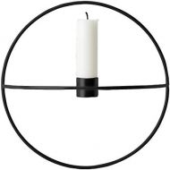 Menu POV Circle Wand-Kerzenhalter oe 20 x 12 cm, h 20 cm - schwarz