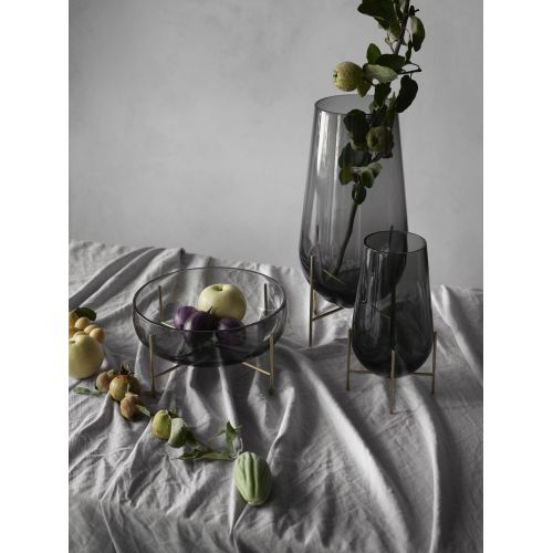  Menu - Echasse Vase - Smoked Glass - L - Theresa Arns