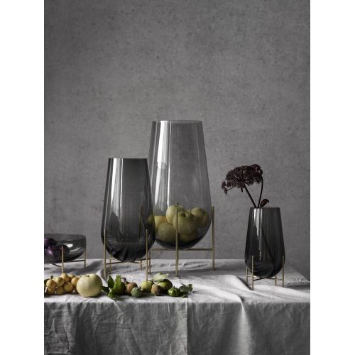  Menu - Echasse Vase - rauchglas - M - Theresa Arns