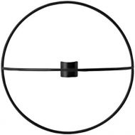 Menu POV Circle Wandkerzenhalter S, schwarz pulverbeschichteter Stahl H 12cm, Ø 20cm
