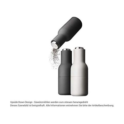  Menu Bottle Grinder ash/carbon, 2er-Pack, Pfeffermuehle + Salzmuehle