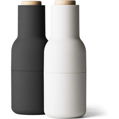  Menu Bottle Grinder ash/carbon, 2er-Pack, Pfeffermuehle + Salzmuehle