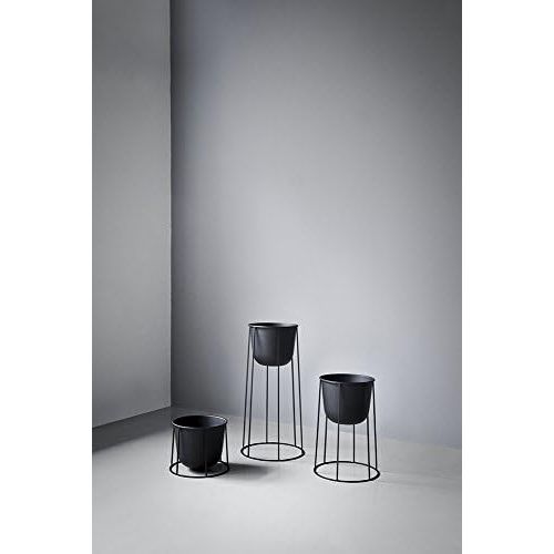  Menu - Wire Pot Blumentopf - schwarz - Norm Architects