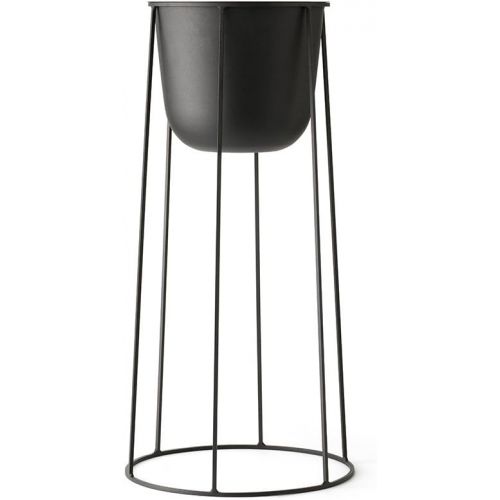  Menu - Wire Pot Blumentopf - schwarz - Norm Architects