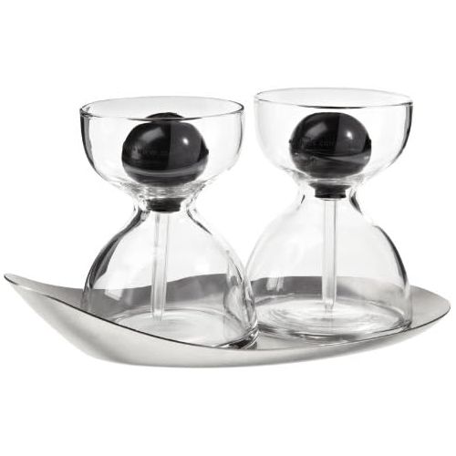  Menu Pipette Glass with Tray, Set of 2