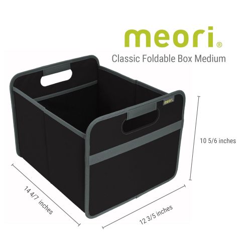  Meori meori Classic Medium Foldable Box, Collapsible Box To Organize, Store and Carry Anything and Everything (Marine Blue, 1 Pack)