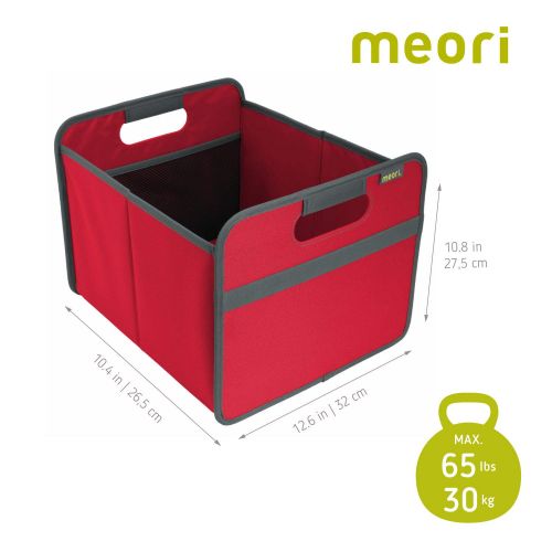  Meori meori Classic Medium Foldable Box, Collapsible Box To Organize, Store and Carry Anything and Everything (Marine Blue, 1 Pack)