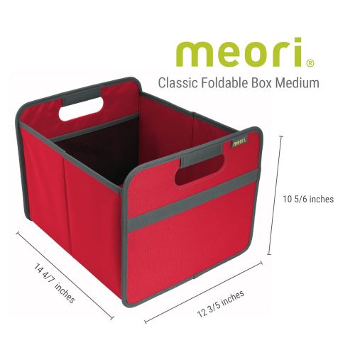  Meori meori Classic Medium Foldable Box, Collapsible Box To Organize, Store and Carry Anything and Everything (Marine Blue, 1 Pack)