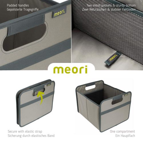  Meori meori Classic Medium Foldable Box, Collapsible Box To Organize, Store and Carry Anything and Everything (Marine Blue, 1 Pack)