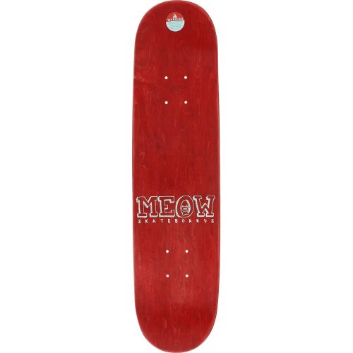  Meow Skateboards Meow Logo Mini Skateboard Deck -7.25 Purple - Assembled AS Complete Skateboard