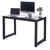 Merax 16106 Modern Simple Design Computer Desk, Table, Workstation for Home and Office, Black/Espresso