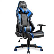 Merax High Back Gaming Enlarged Racing Home Office Computer Chair (Blue)