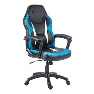 Merax Gaming Chair Racing Style Computer Chair Ergonomic PU Leather Swivel Executive Task Chair for Home and Office (Blue)