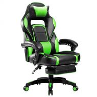 Merax PP033845FAA Racing Style Gaming Ergonomic with Adjustable Armrests Home Office Computer Chair (Green)