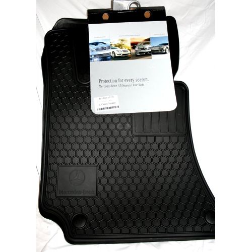  Mercedes Benz Genuine Q6680710 - Rubber Floor Mats W212 E250 E350 E400 E550 Sedan & Wagon Black