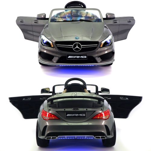  2019 Mercedes Benz CLA 12V Ride On Car for Kids w Remote Control, | Kids Car to Ride Licensed Kid Car to Drive - Dining Table, Leather Seat, Openable Doors, LED Lights