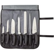 Mercer Culinary Millennia 8-Piece Knife Roll Set, Black Handles