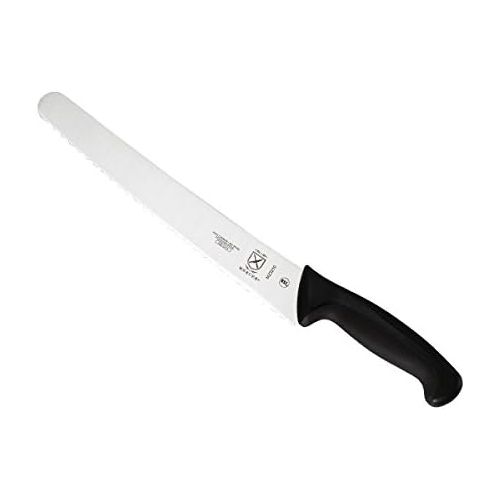  Mercer Culinary Millennia Wide Wavy Edge Bread Knife, 10-Inch, Black: Bread Knives: Kitchen & Dining