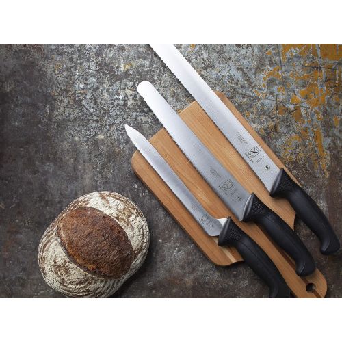  Mercer Culinary Millennia Wide Wavy Edge Bread Knife, 10-Inch, Black: Bread Knives: Kitchen & Dining