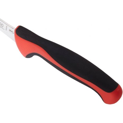  Mercer Culinary Millennia Colors Red Handle, 6-Inch Curved, Boning Knife