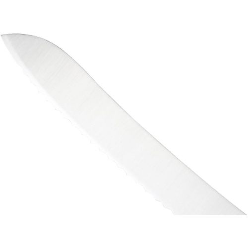  Mercer Culinary M23890 Millennia Black Handle, 9-Inch Offset Wavy Edge, Bread Knife