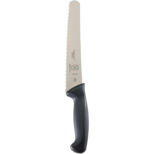  Mercer Culinary M23208 Millennia Black Handle, 8-Inch Wavy Edge Wide, Bread Knife
