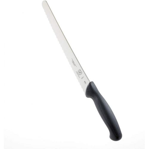  [아마존베스트]Mercer Culinary M23211 Bread Knife, 10-Inch Left Handed Wavy Edge Wide, Black