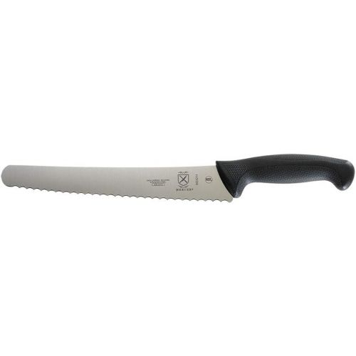  [아마존베스트]Mercer Culinary M23211 Bread Knife, 10-Inch Left Handed Wavy Edge Wide, Black