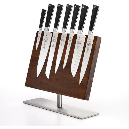  Mercer Culinary Zuem 6-Piece Forged Block Set, Beech Wood and Glass