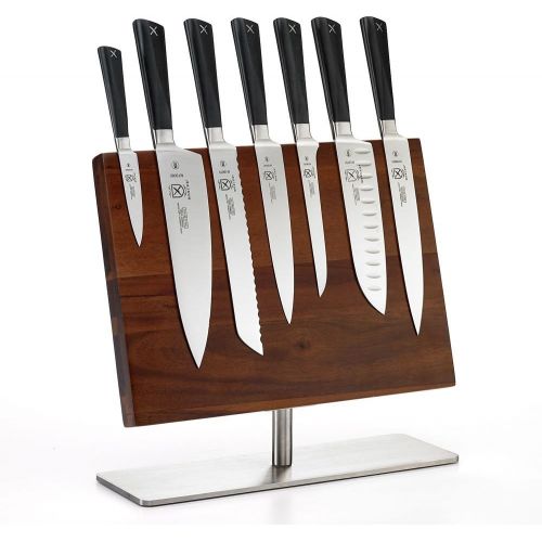  Mercer Culinary Zuem 6-Piece Forged Block Set, Beech Wood and Glass