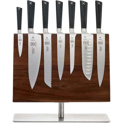  Mercer Culinary Zuem 6-Piece Forged Block Set, Beech Wood and Glass