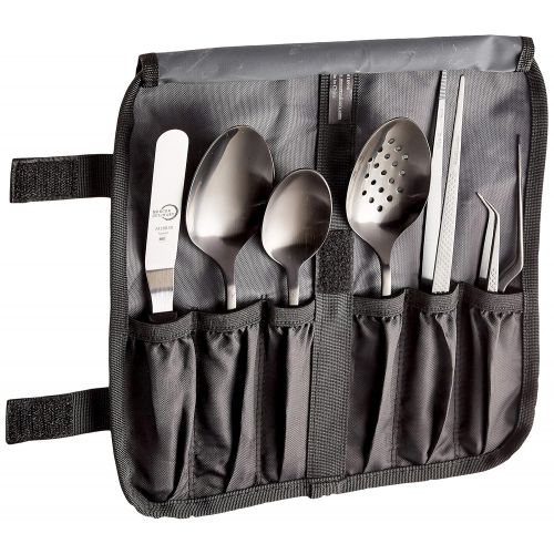  Mercer Culinary 7-Piece Plating Spoons II Set, Silver