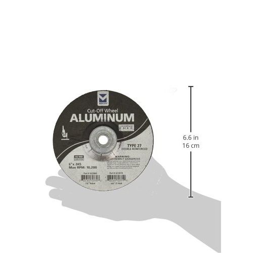  Mercer Industries 633030 Type 27 Cut-Off Wheel for Aluminum and other Non-Ferrous Metals, 4-1/2 x .045 x 5/8-11, 20 Pack