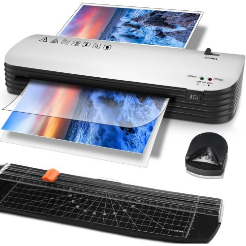  Merece Laminator - 4 in 1 A4 Thermal Laminator Machine, Personal Laminator for Home Use School Teachers Office Card Classroom, 9 Inches Small Hot Cold Lamination Machine with 30 La