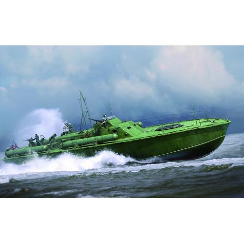  Merit International MRT64802 1:48 Merit US Navy Elco 80 Motor Patrol Torpedo Boat Early Type [MODEL BUILDING KIT] by