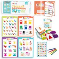 [아마존 핫딜] merka Toddler Learning Kit Posters Flashcards Practice Book Letters Colors Shapes Numbers