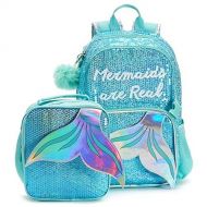 Mermaids are Real Sequin Backpack and Lunch Bag Set