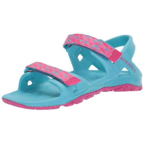  Merrell Girls Hydro Drift Sandal Blue/Pink 6 Medium US Big Kid